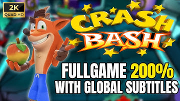 Crash Bash (Co-Op) 200% Gameplay | All Minigames and Boss Battles | Global Subtitles