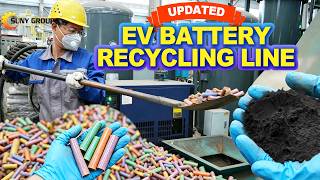 EV Battery Cells Recycling Line | Lithium Battery Recycling Process &amp; Metal Recovery