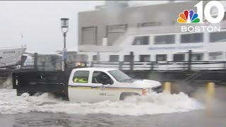 Nor'easter brings coastal flooding, but little snow, to Boston