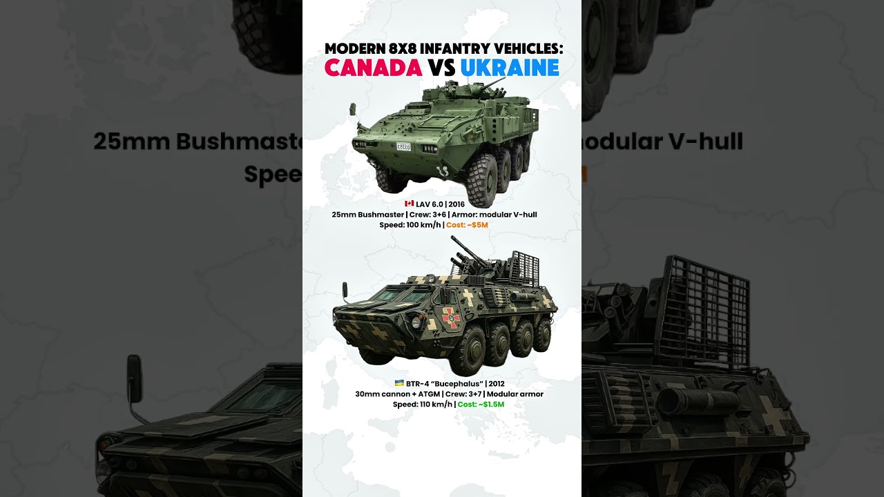 LAV 6.0 vs BTR-4 Bucephalus — Best 8x8 APC of the Modern Era?