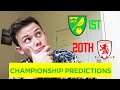 MY CHAMPIONSHIP PREDICTIONS 20/21 😮