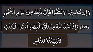 Surah Al Imran || Ayat 185-191 || learn Quran with tajweed || learn Quran by Al-Quran786 |subscribe🤍