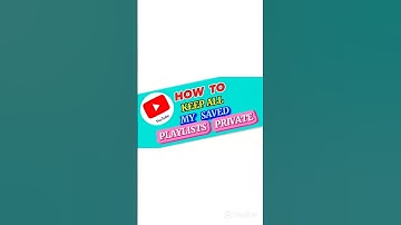 KEEP ALL MY SAVED PLAYLISTS PRIVATE ON YOUTUBE SHORT