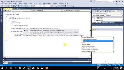 Stopwatch using C# || Window form application