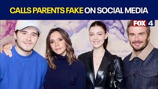 Brooklyn Beckham calls parents fake on social media: TMZ