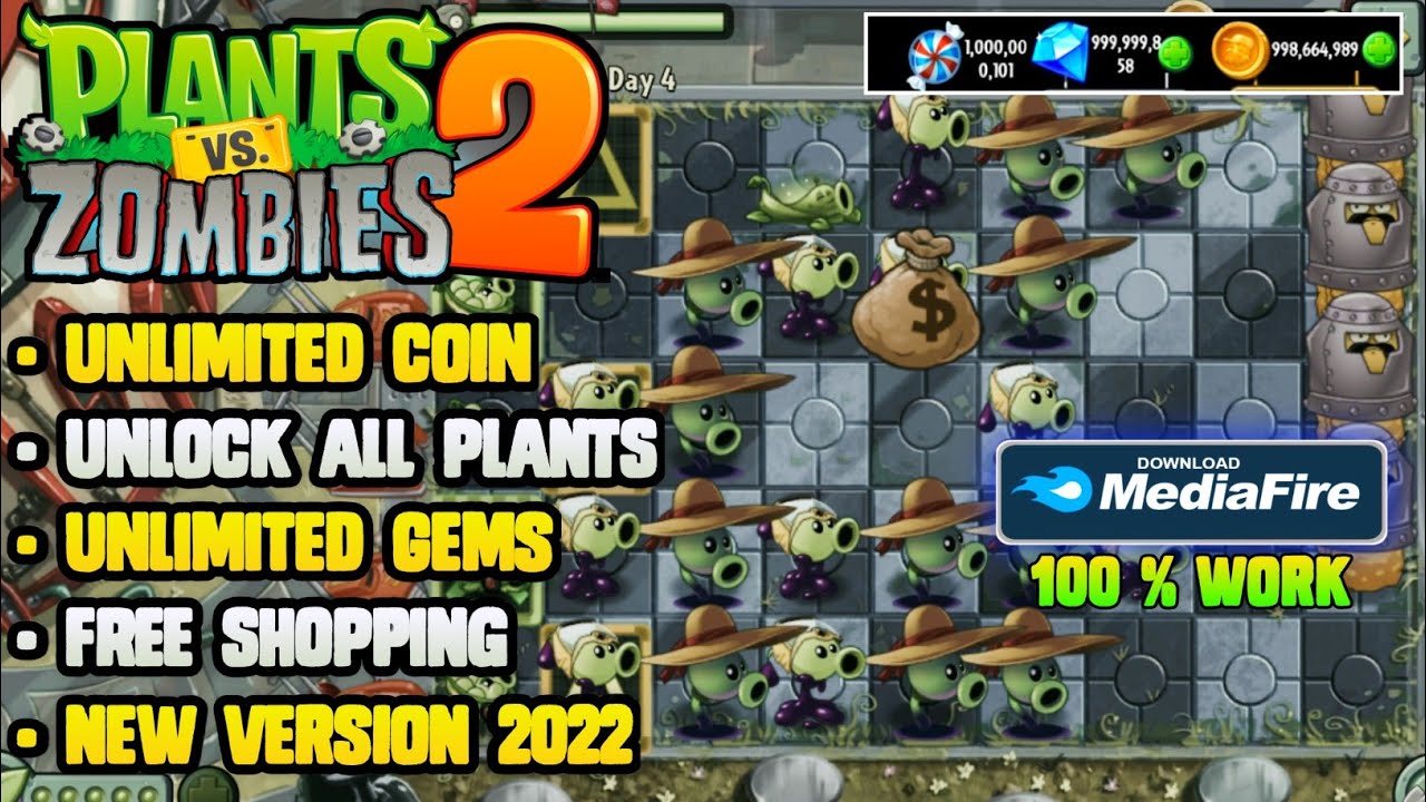 Update Game Plants Vs Zombie 2 Mod Apk Di Android 2022 Unlimited
