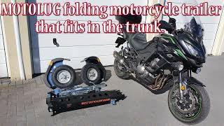 MOTOLUG foldable motorcycle trailer