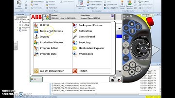 ABB IRC5 Robotics How to SIMULATE INPUTS & MANIPULATE OUTPUTS FROM FLEX PENDANT