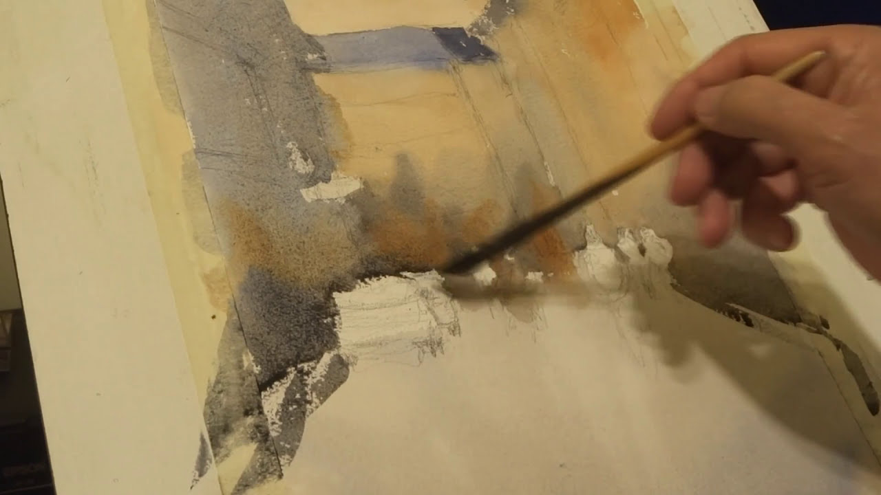 Paleta reducida 2 COLORES - cómo pintar un URBANO con lo Mínimo (Azul Ultramar y Siena Tostada