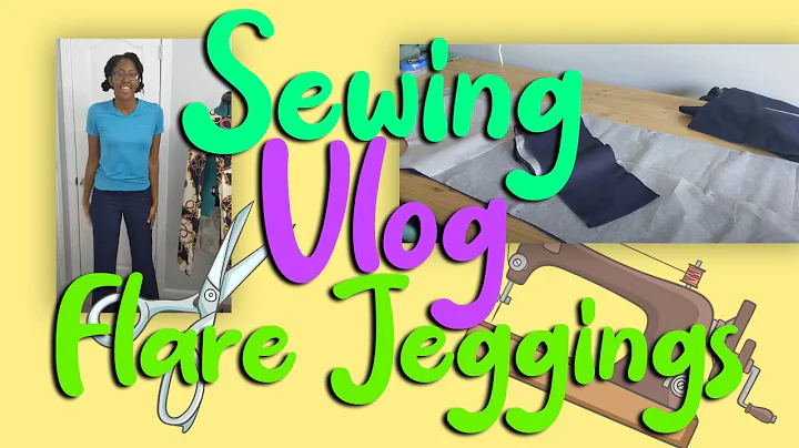 How to Make DIY Flare Jeggings Inspired by Vogue Magazine (Part 1) | Pattern Hack: S8424 #vlogmas