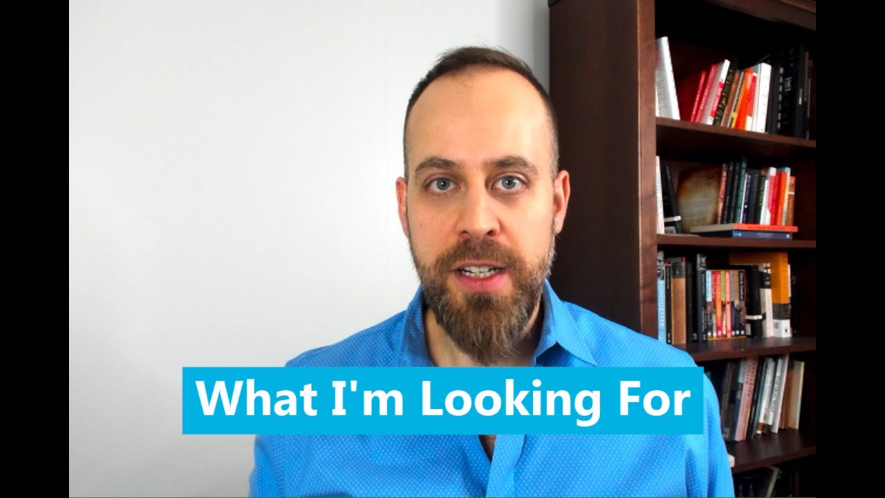 What I'm Looking For with Dr Michael Major - YouTube
