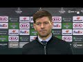 "I can't ask for anymore from my players" Gerrard takes positives from Rangers' draws with Benfica