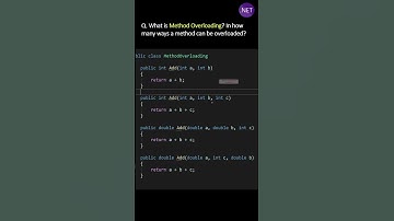Wat is methodeoverbelasting? Op hoeveel manieren kan een methode overbelast worden?
