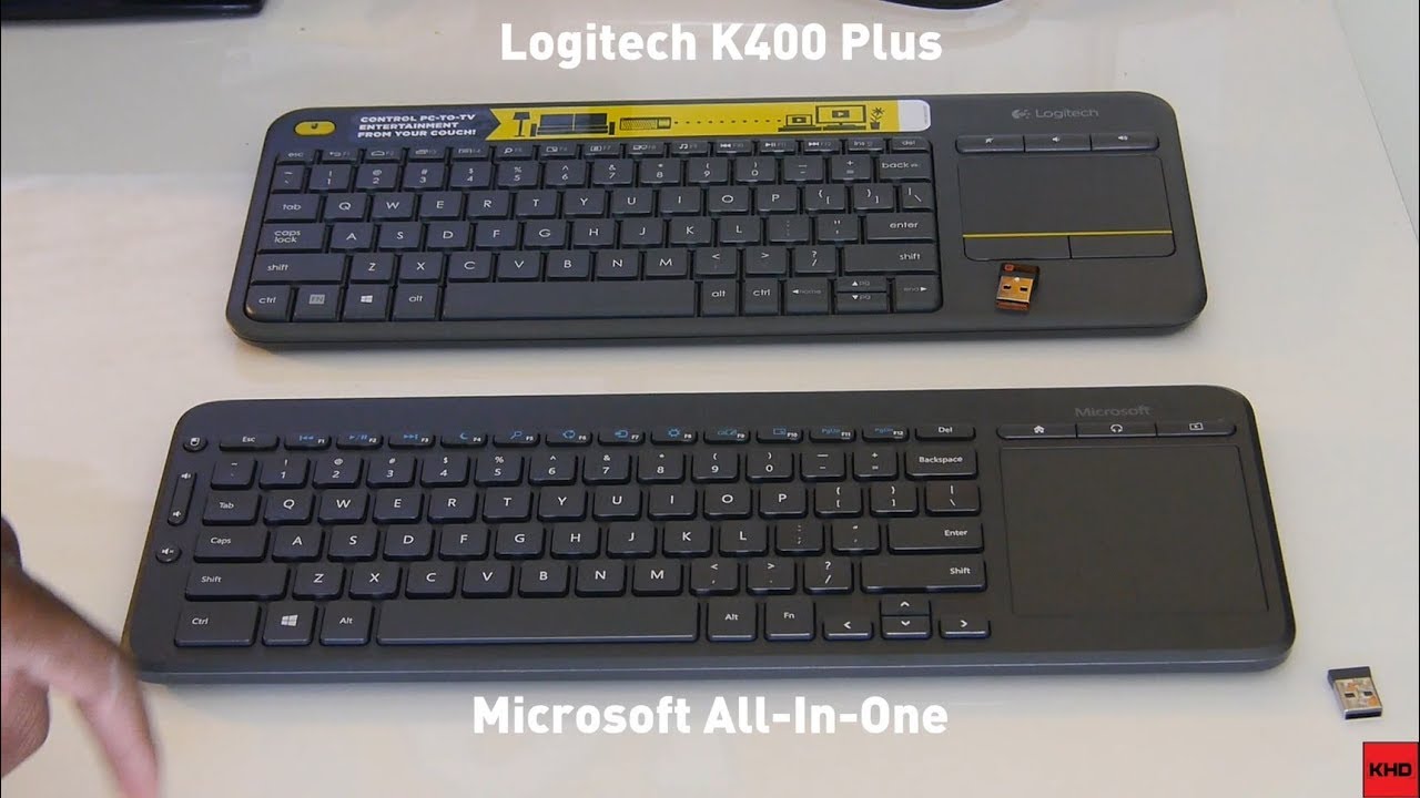 All in One Media Keyboard vs K400 Touch Plus Keyboard - Differences & Unboxing - YouTube