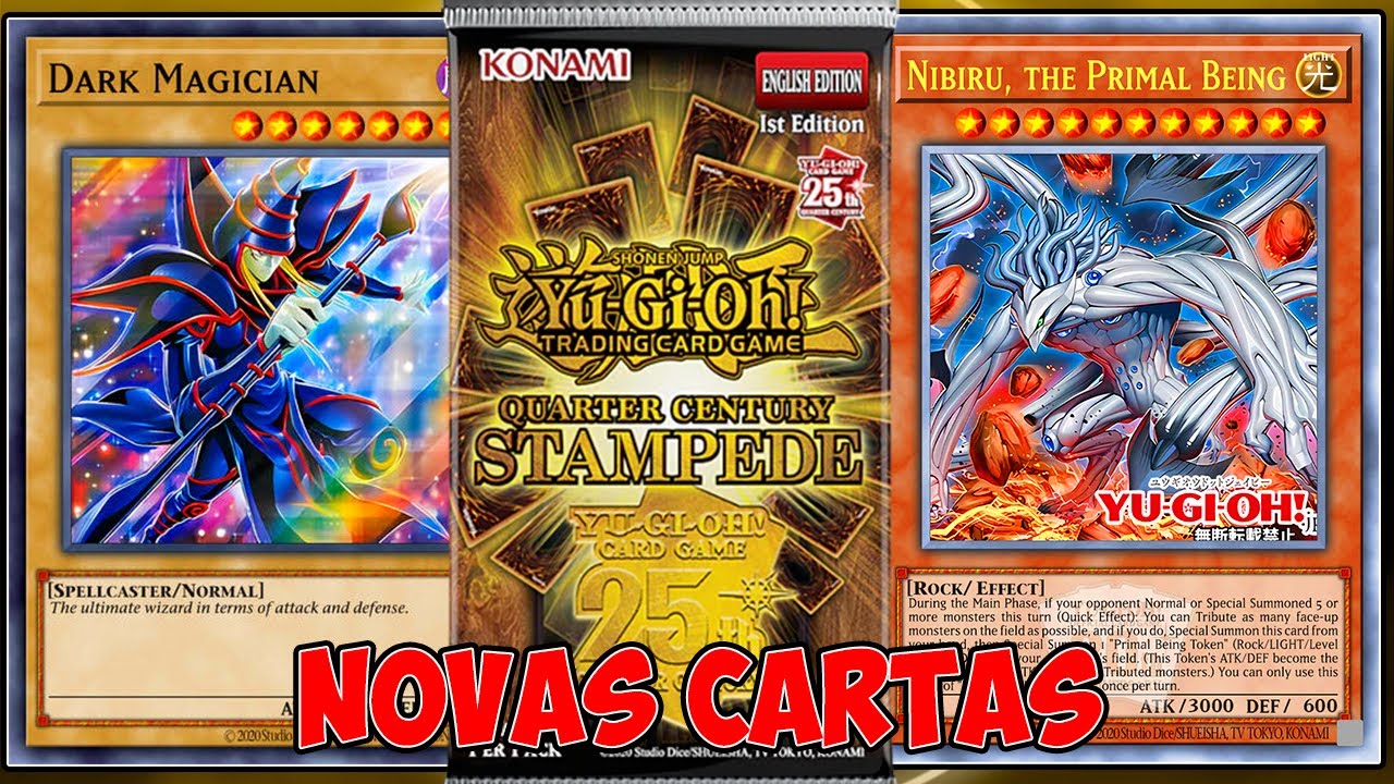 YU-GI-OH!! - NOVA CARTAS Quarter Century Stampede E DATA