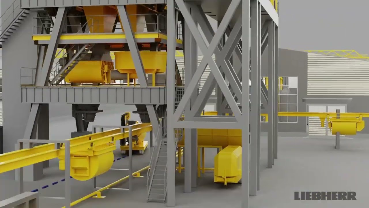 Liebherr Systemlieferant fuer Fertigteilwerke mit Logo