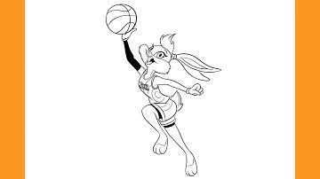 How to Draw LOLA BUNNY - Tune Squad | SPACE JAM: A New Legacy
