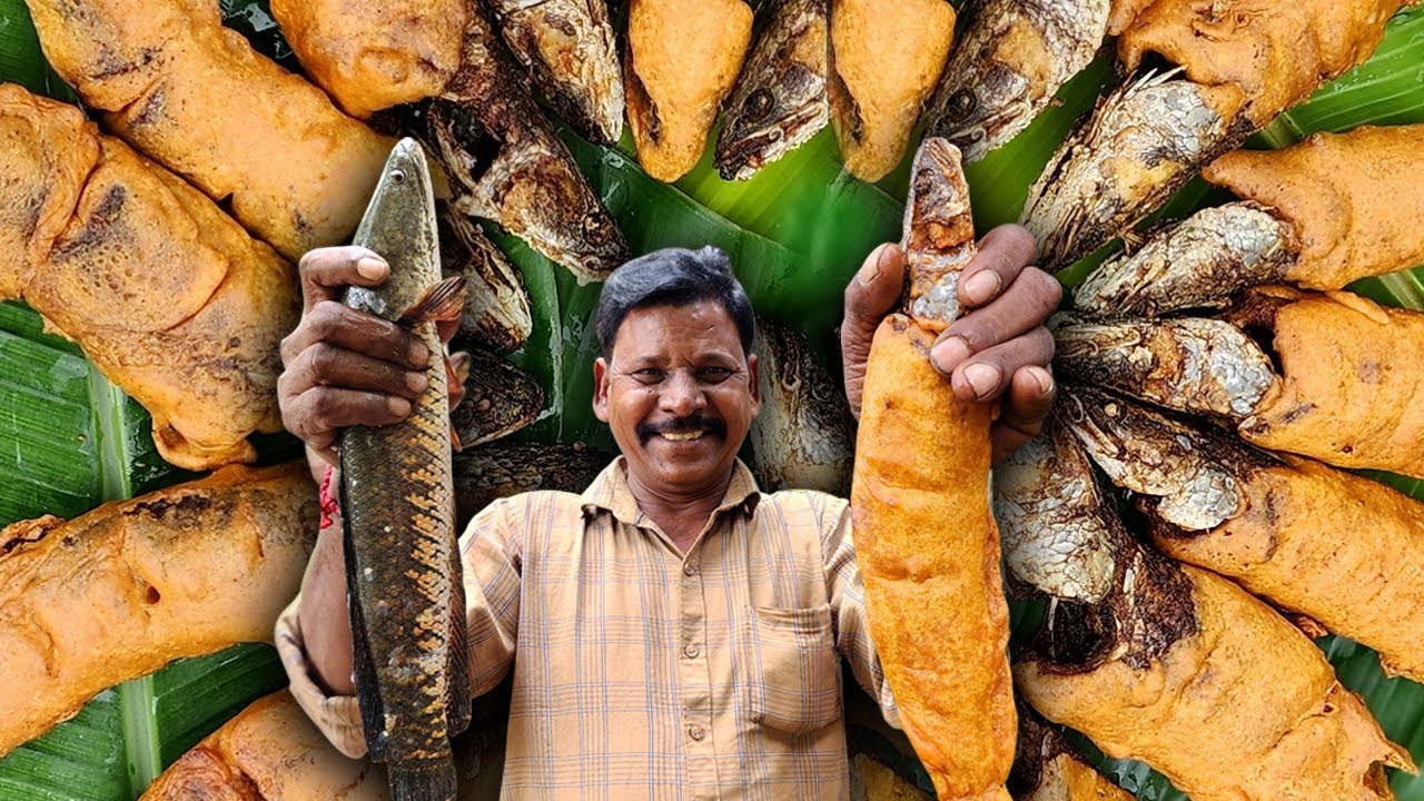 நாட்டு விரால் மீன் பஜ்ஜி - பாரம்பரிய முறையில் பொத்தல் கட்டை| Unique Fish Trap With Ancient Technique