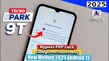 "New Update 2025" Tecno Spark 9T (Kh6) Frp Bypass Without Pc 💯App Not Install ✅Google Account Bypass