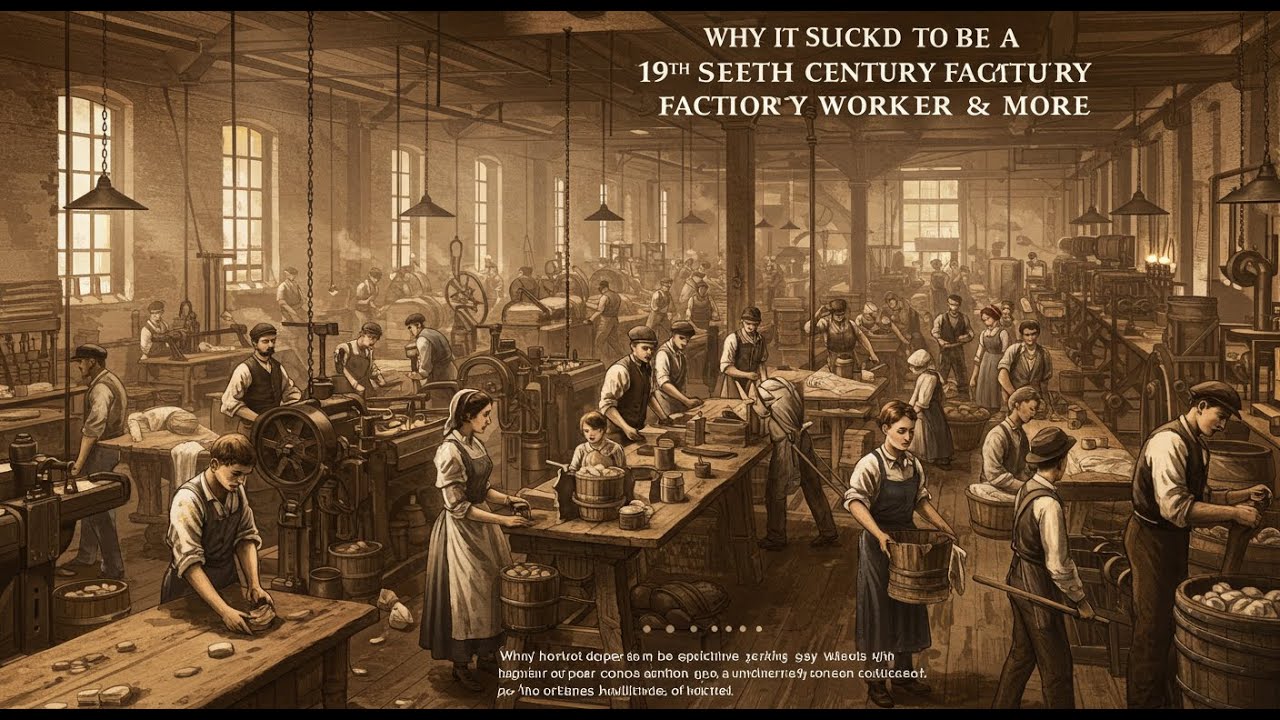 Why It Sucked to Be a 19 Century Factory Worker & More | Boring History foe sleep