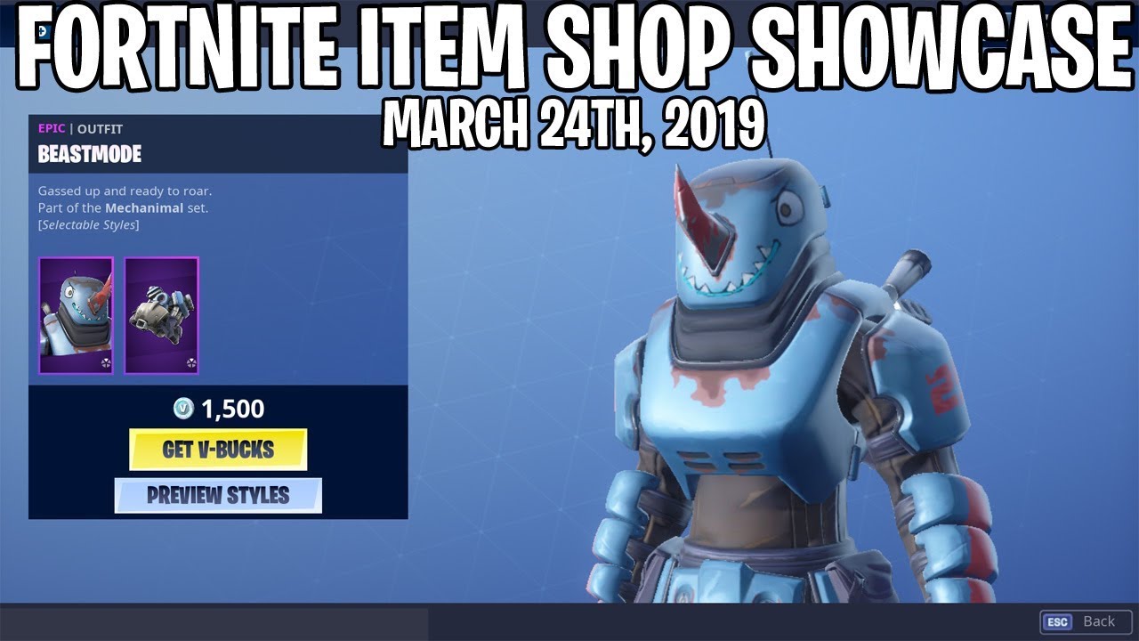 new beast mode skin mauler pickaxe fortnite item shop march 24 - new beast mode skin fortnite