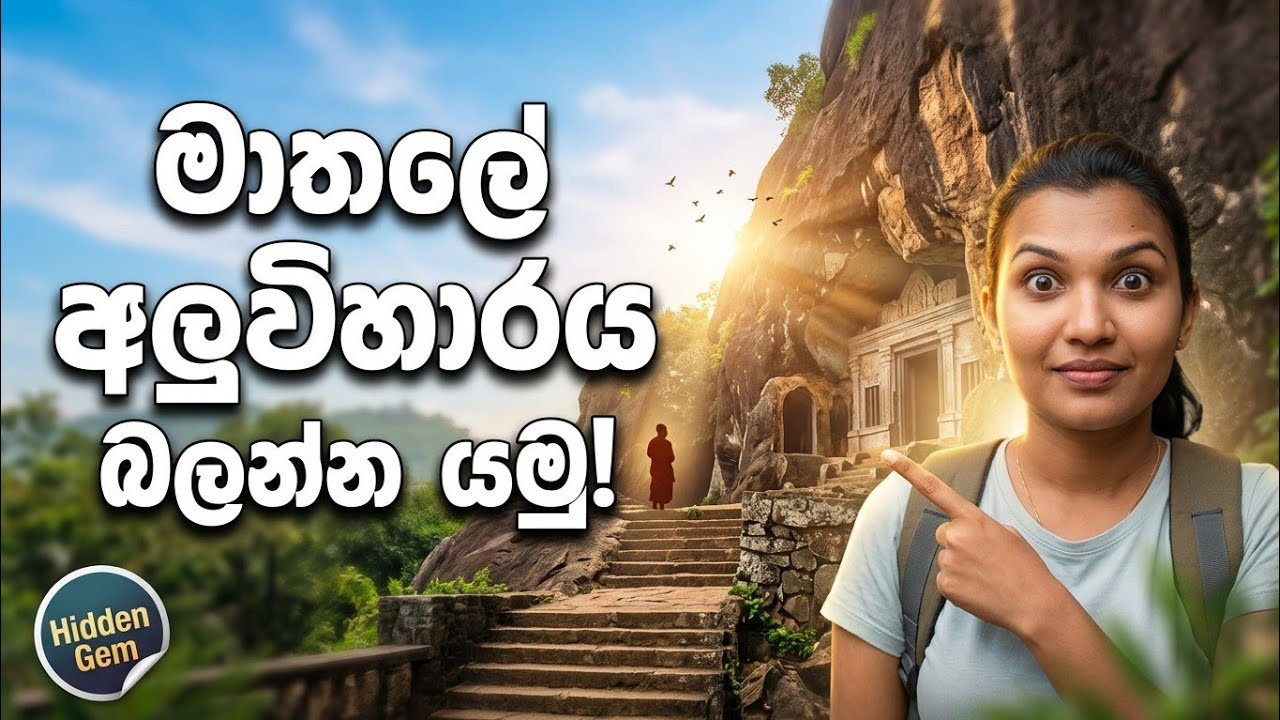 මාතලේ අලුවිහාරය 🍃 Rock Cave Temple in Mathale #travel #mathale # ...
