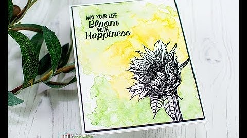 Unity Quick Tip: Bold Spotlight Sunflower with Watercolor Background