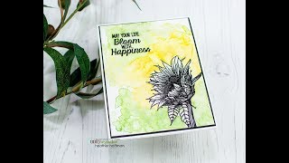 Unity Quick Tip: Bold Spotlight Sunflower with Watercolor Background