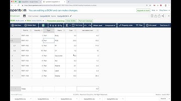 OpenBOM - multi-level BOM cost calculation