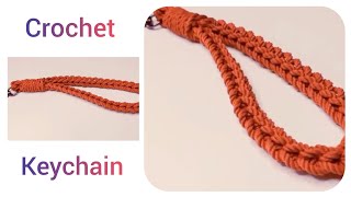 How to Crochet Wristlet Keychain || Easy & Simple Keychain Crochet for Beginners