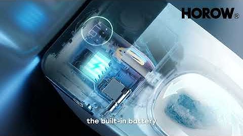 HOROW T38 Smart Toilet Blackout Flush Guide: Using the Smart Toilet Side Button Or Foot Kick Button