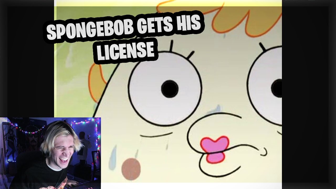 xQc reacts to Spongebob gets his license YouTube