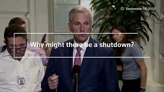 Why might the US government shut down?