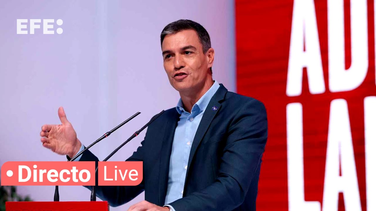 🔴📡 Pedro Sánchez interviene en el Comité Federal del PSOE - YouTube