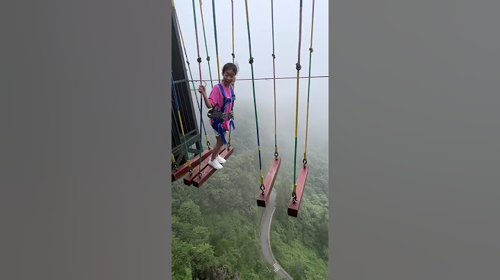 Bungee Jumping With Rope In Beautiful Place, What A Brave Little Girl😂#funny