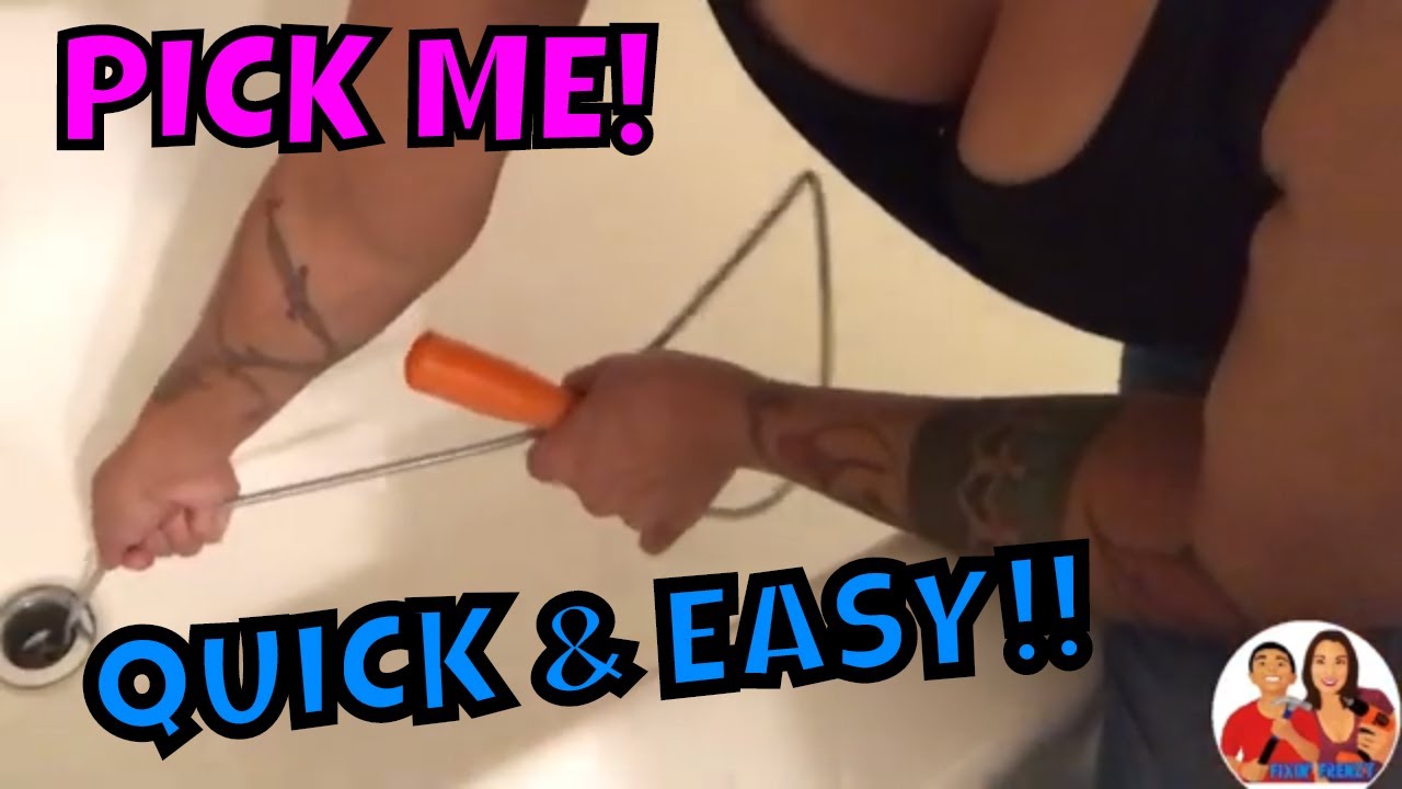 UNCLOG BATHROOM DRAIN | Unclog your bathtub | UNCLOG TUB THROUGH OVERFLOW