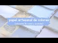 Papel Artesanal de Colores / Aprendiendo a colorear papel reciclado