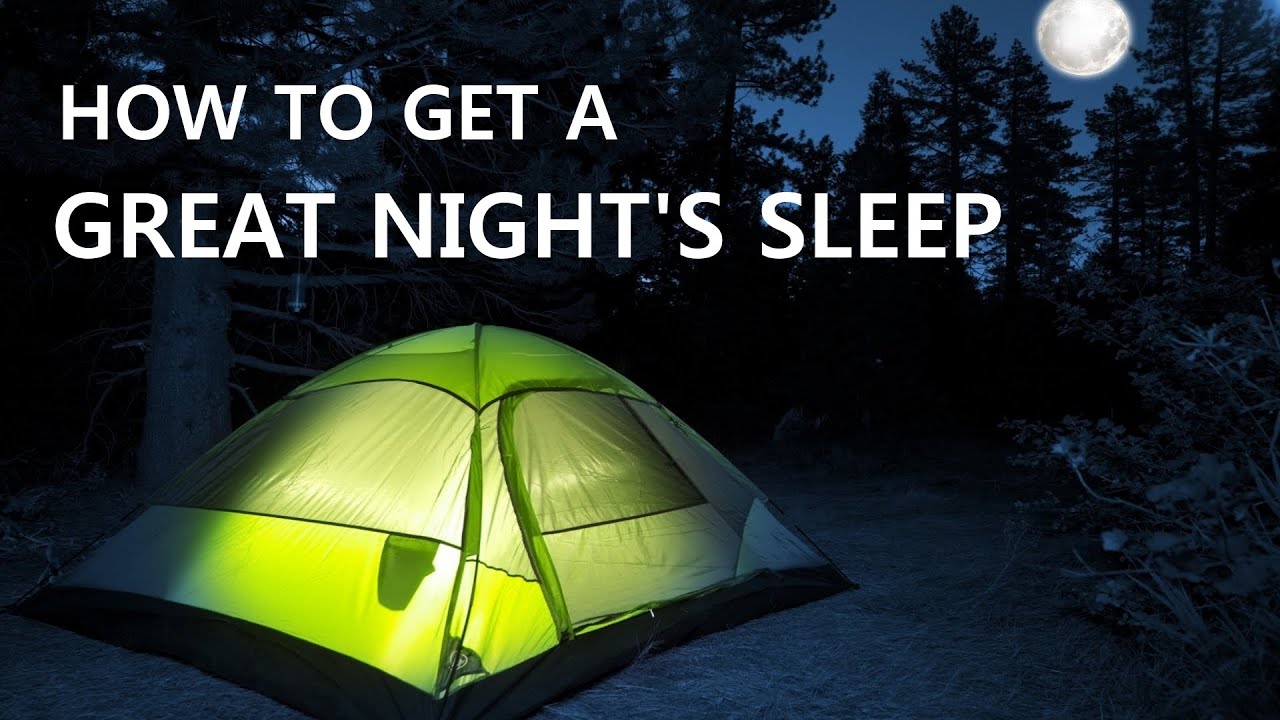 How To Sleep Better Outdoors YouTube