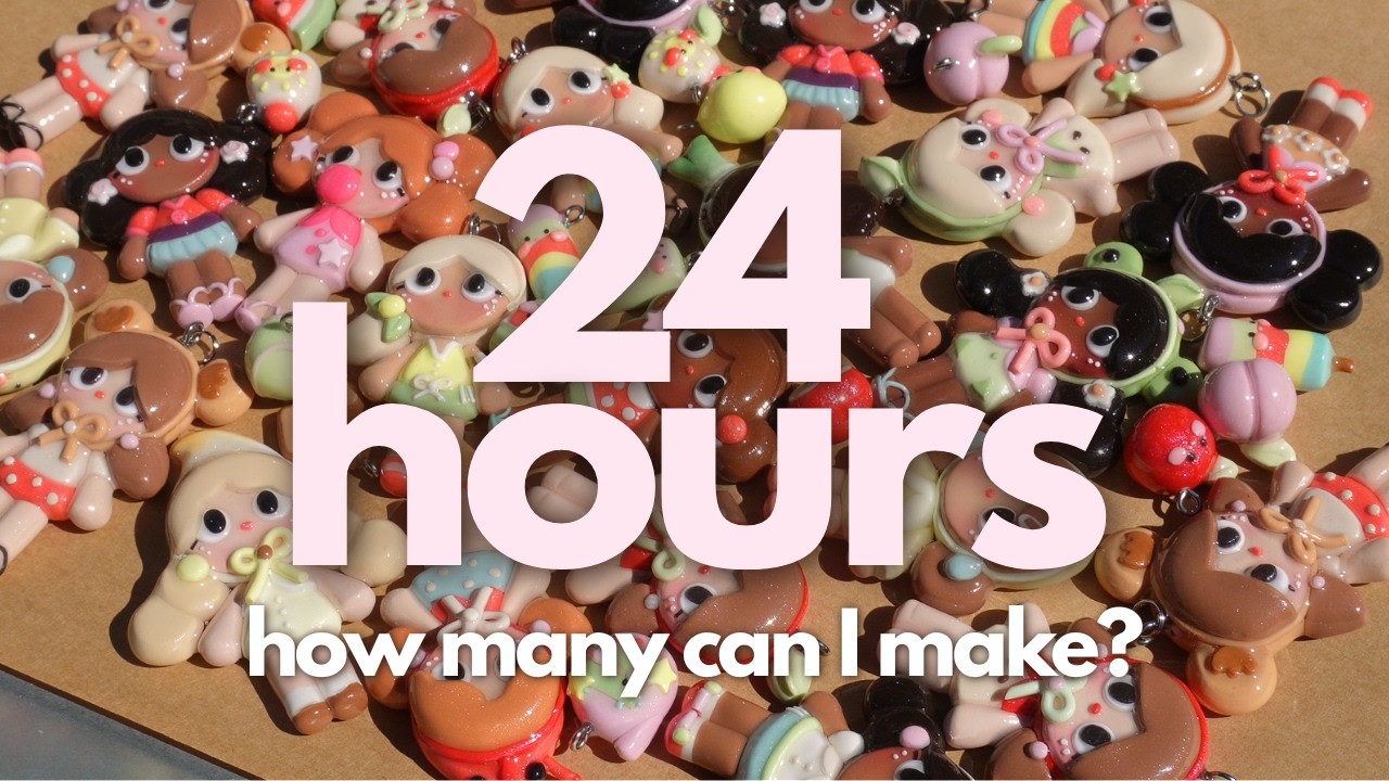 Sculpting as much as I can for 24 HOURS straight How many charms can I ...