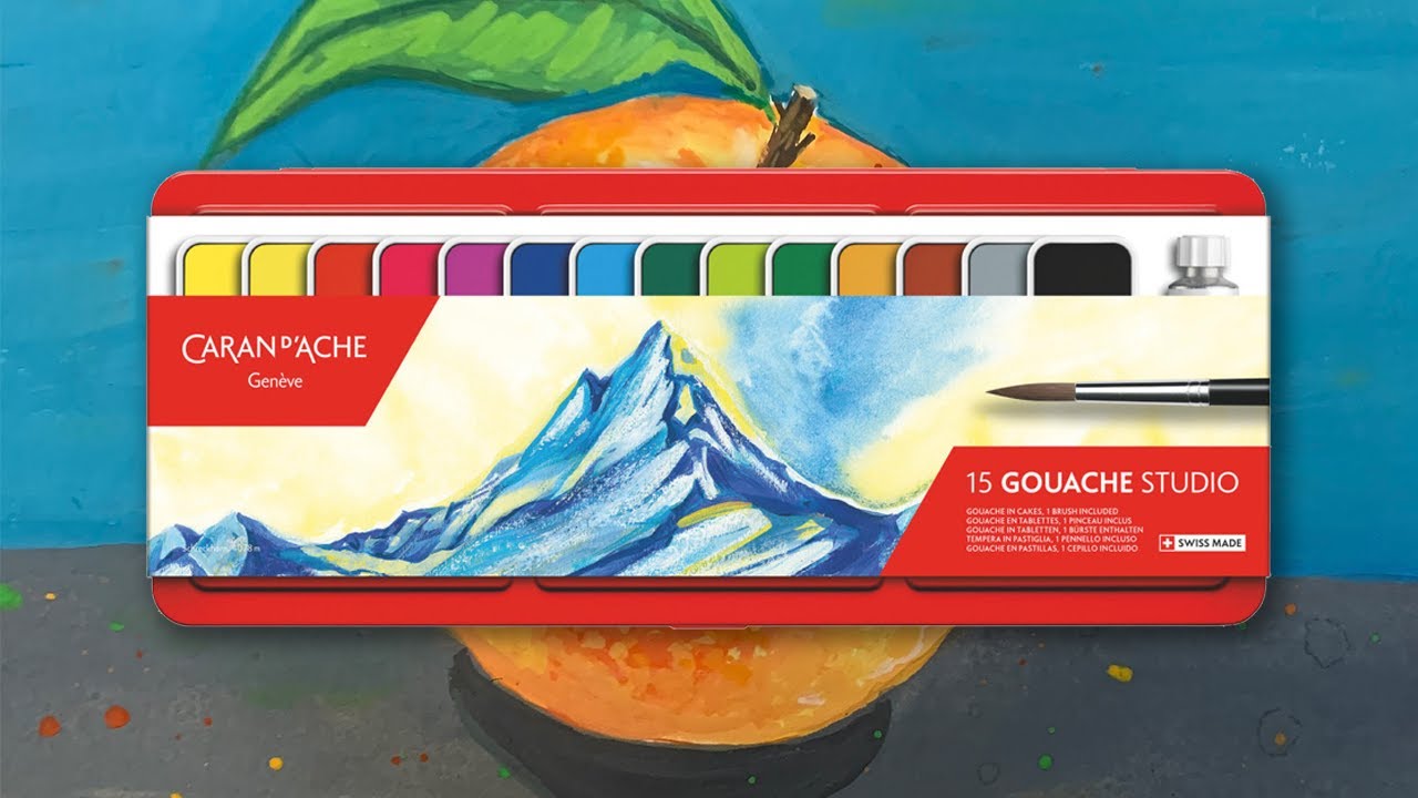 Caran D'Ache Gouache Review (Tubes & Pans) - The Fearless Brush