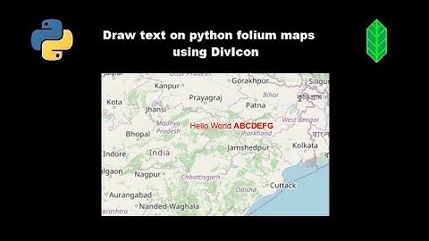 Draw text on python folium maps using DivIcon