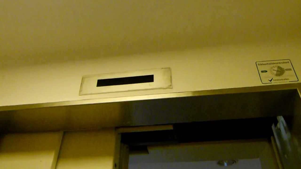 Reber Schindler traction elevator with a secret floor @ Quality Hotel Grand Farris, Larvik, Norway