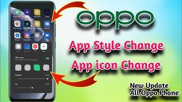 How To Change Icon Style In Oppo A9 2020 | Oppo A9 2020 Icon  Style Change | Oppo Icon Style Change.