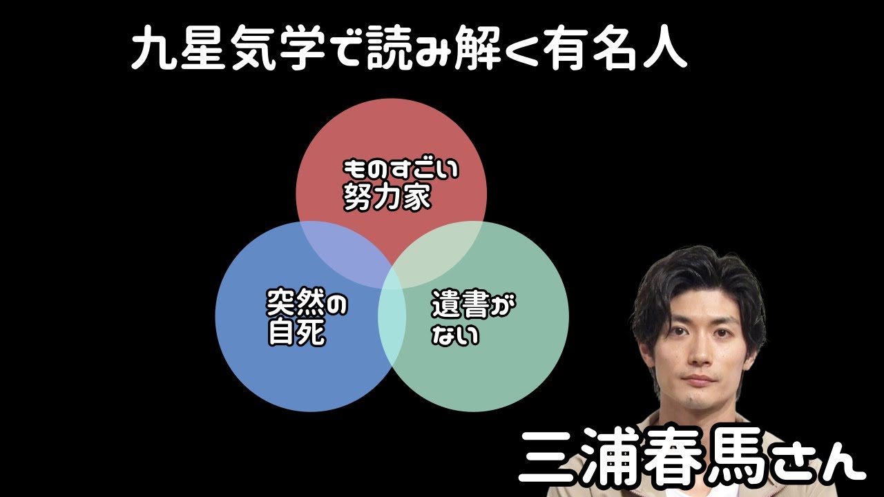 九星気学で読み解く有名人 三浦春馬さん Youtube 九星気学で読み解く有名人 三浦春馬さん Youtube