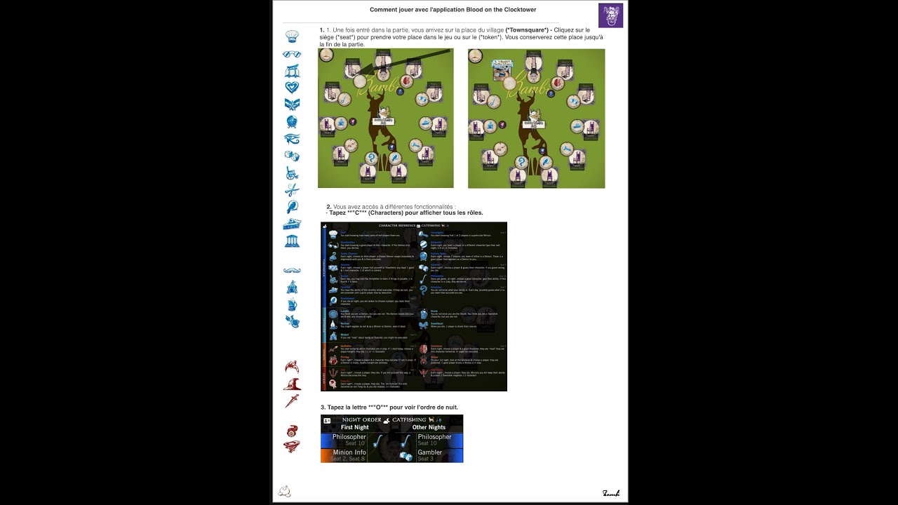 Guide pratique pour utiliser l'application BotC du point de vue des ...
