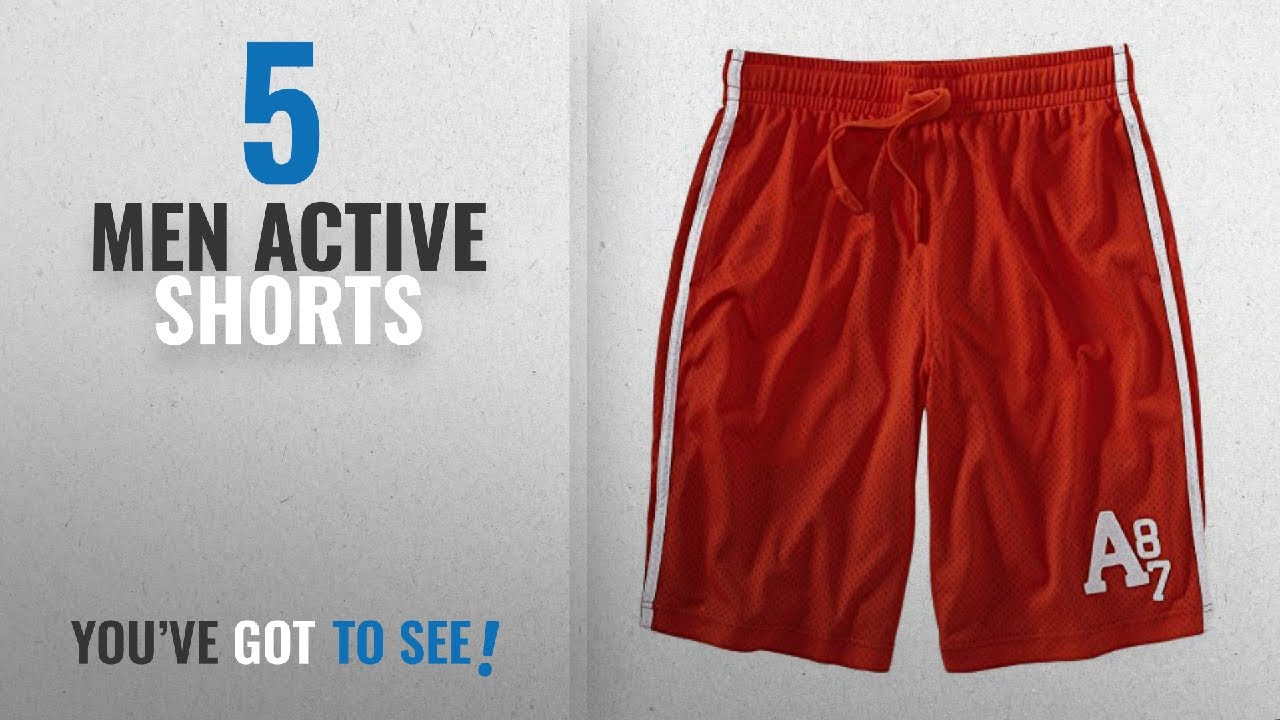Aeropostale Active Shorts [ Winter 2018 ]: Aeropostale Mens Mesh Lined Basketball Athletic Walking