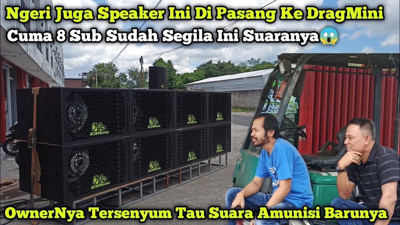 Ужасающий, пугающий звук! Всего 8 сабвуферов😱CRA Audio Gresik добавляет Ammunition 8 Sub DragMini...