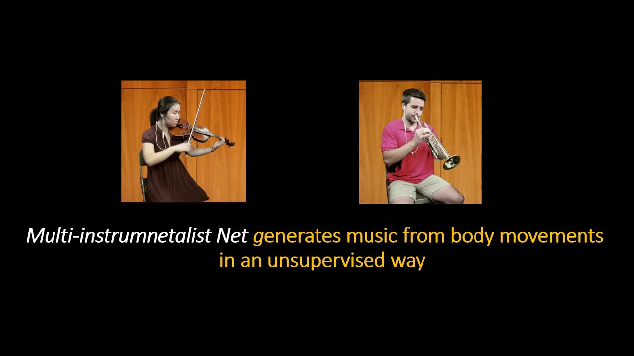 MultiInstrumentalist Net Unsupervised Generation of Music from