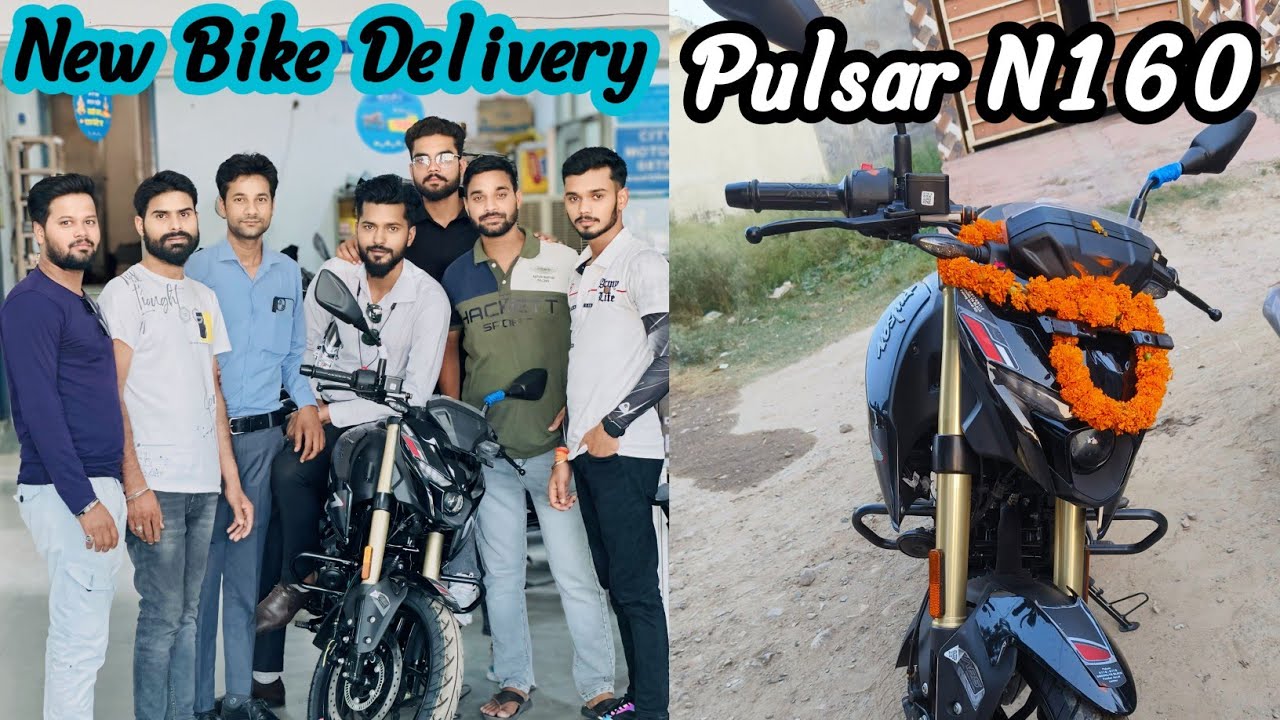 New Bike🏍️ Ki Delivery || Pulsar N160 || @MohitUP25Rider