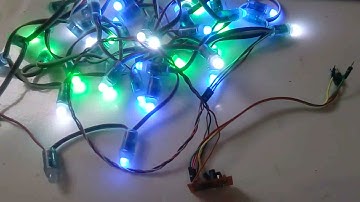 Pixel WS2811 LED String Lights Testing